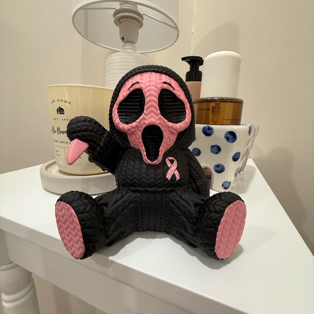 Ghost face cancer doll
